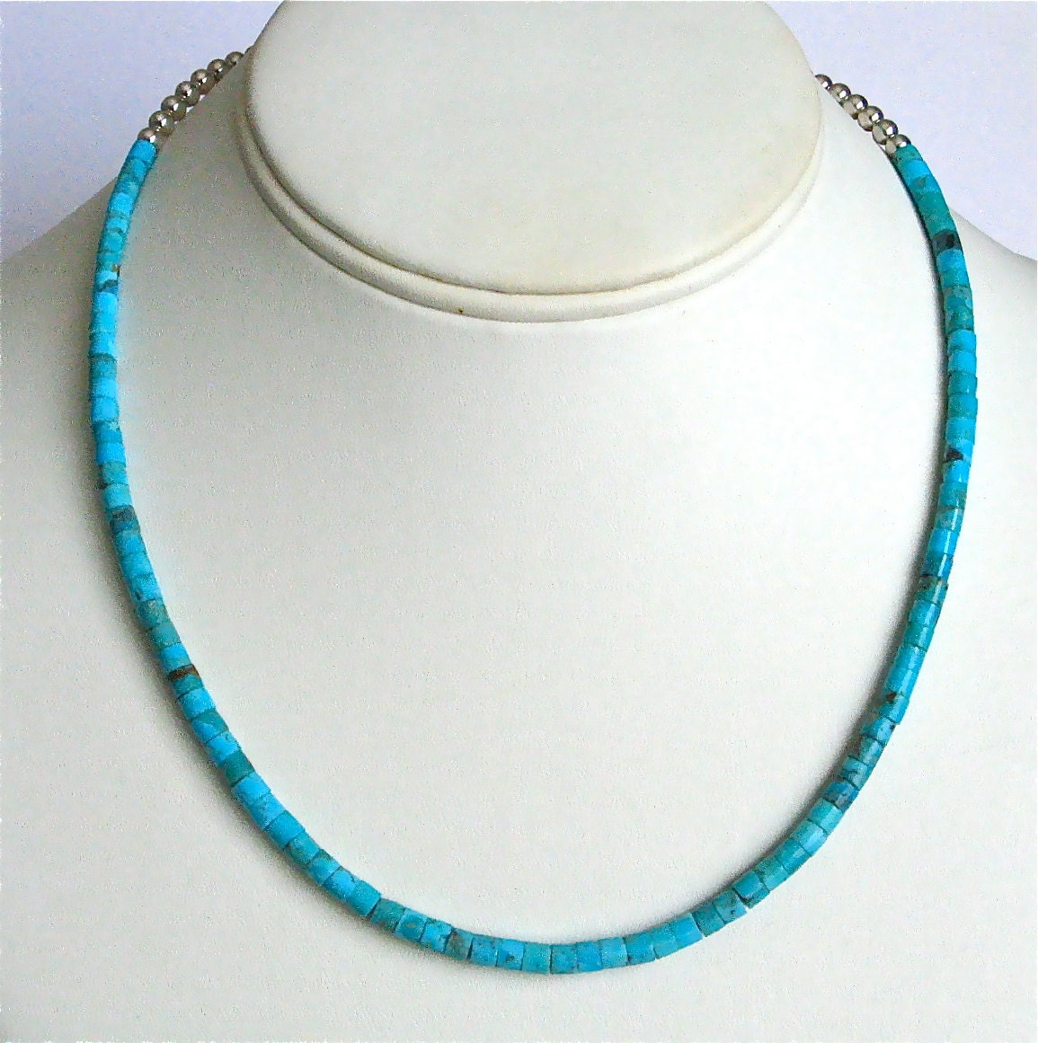 Turquoise Heishi Necklace