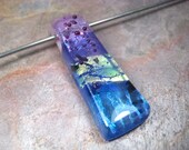 Rivendale / crushed velvet fused glass pendant
