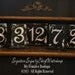 Distressed Black Vintage WOODEN TABLE NUMBERS, Distressed Vintage Cottage Wedding Decor, Self Standing