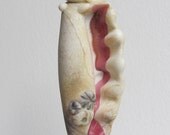 Etched Natural Looking Sea Shell Lampwork Glass Bead
