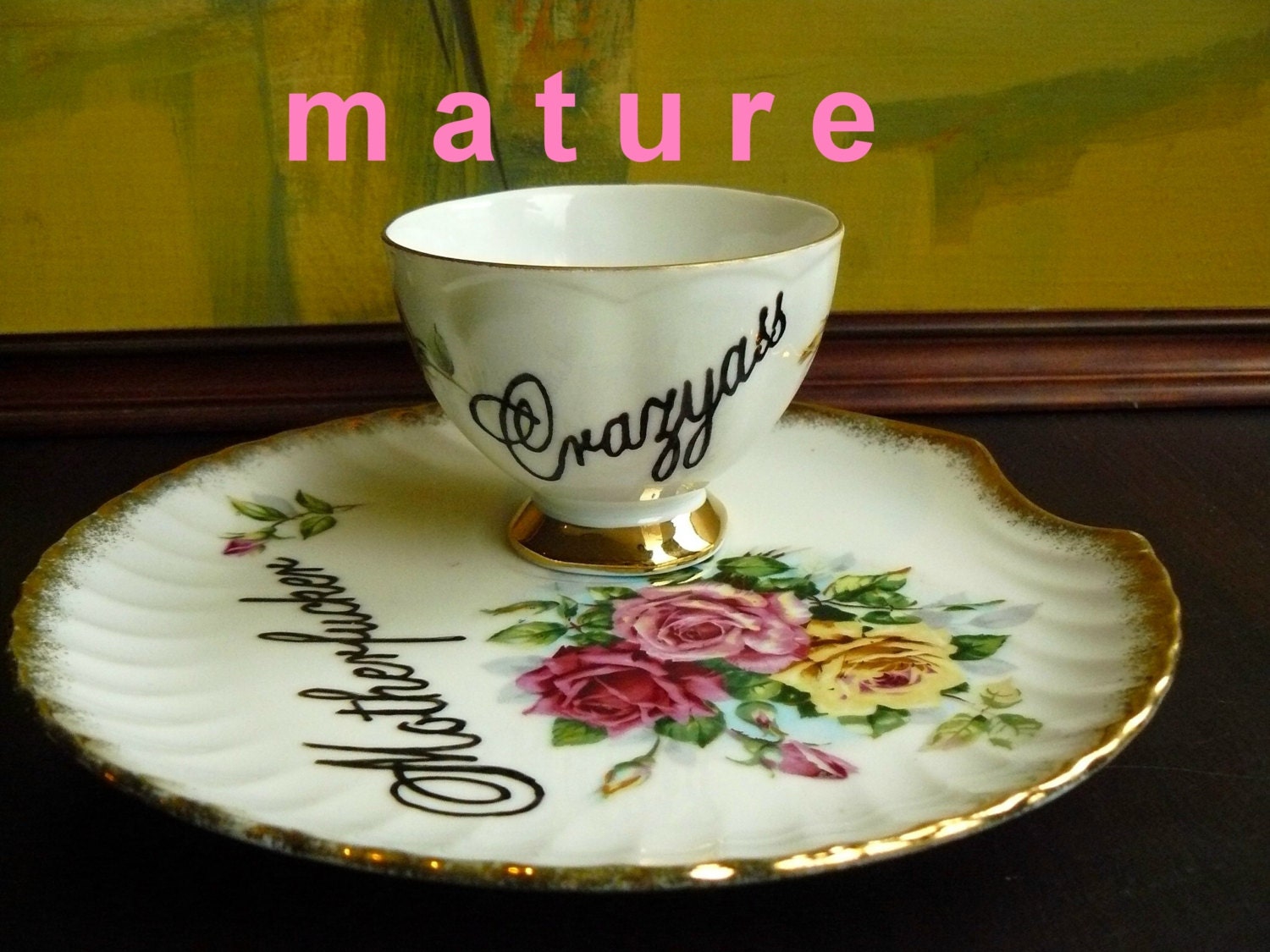 MATURE Crazyass Motherf cker breakfast set