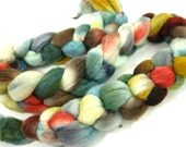 London Fog-  80/20 Merino and Tussah Silk combed top roving 4 oz