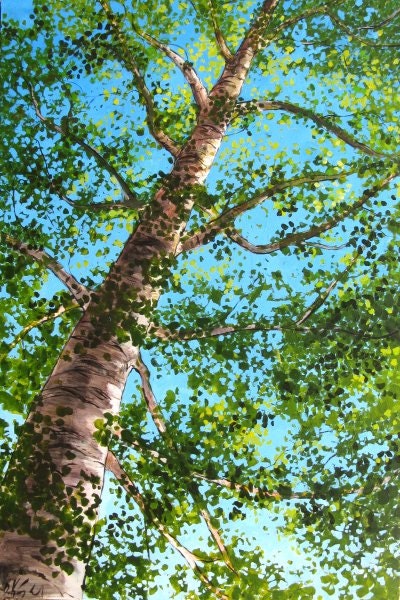 Morning Green - Huge Contemporary Original Acrylic on a Extra Large Canvas by Patty Baker and Kim England