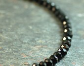 Simple and Classic Black Crystal Necklace