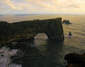 Iceland Dyrholey Rock Formation Fine Art Photo Print