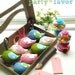 Set of 8 BIRD PARADE Party Favors Charms -  Custom Color Party Decor to Match your Birthday - Shower - Wedding Party Theme
