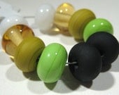 Small Lampwork Petite Round Beads - Handmade Jewelry Supplies