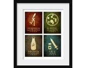 8x10 All-in-One Microbiology Art Print, Pasteur, Fleming, Salk, Leeuwenhoek, Microbiologist Posters, Science Art, Educational Office Decor