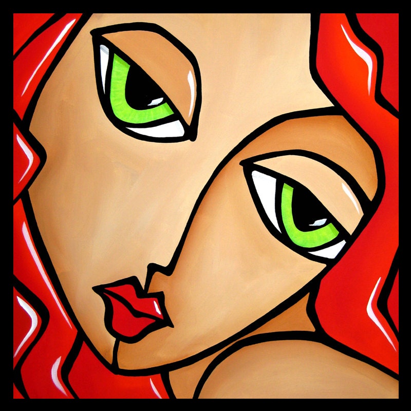 Turn The Page - Original Abstract Contemporary Modern Expressionism POP Art Painting by Fidostudio