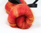 Kaleidoscope 84 soft smooth and sparkly drumcarded batt for spinning or felting- 1.8oz