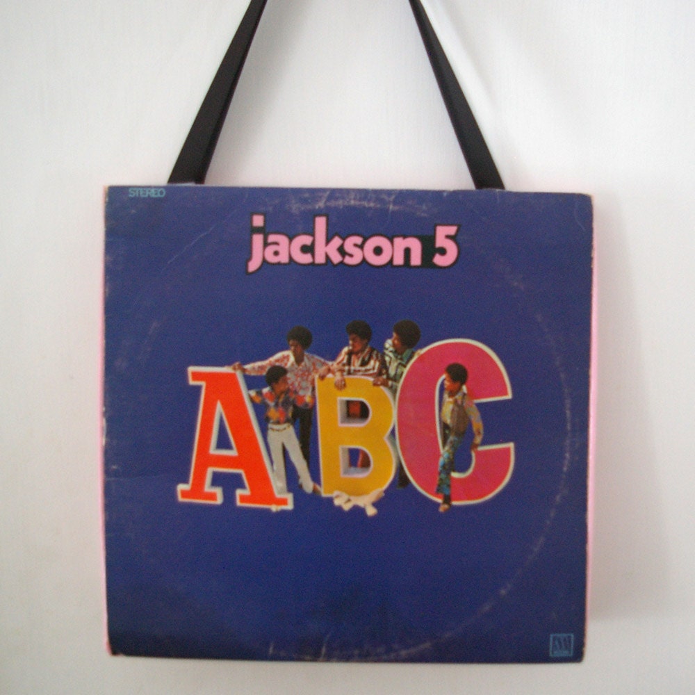 Record Album Sleeve Tote Bag Purse Jackson 5 ABC