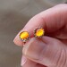 Amber  Earrings - Sterling Silver Posts