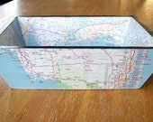 Florida Vintage Map Tray