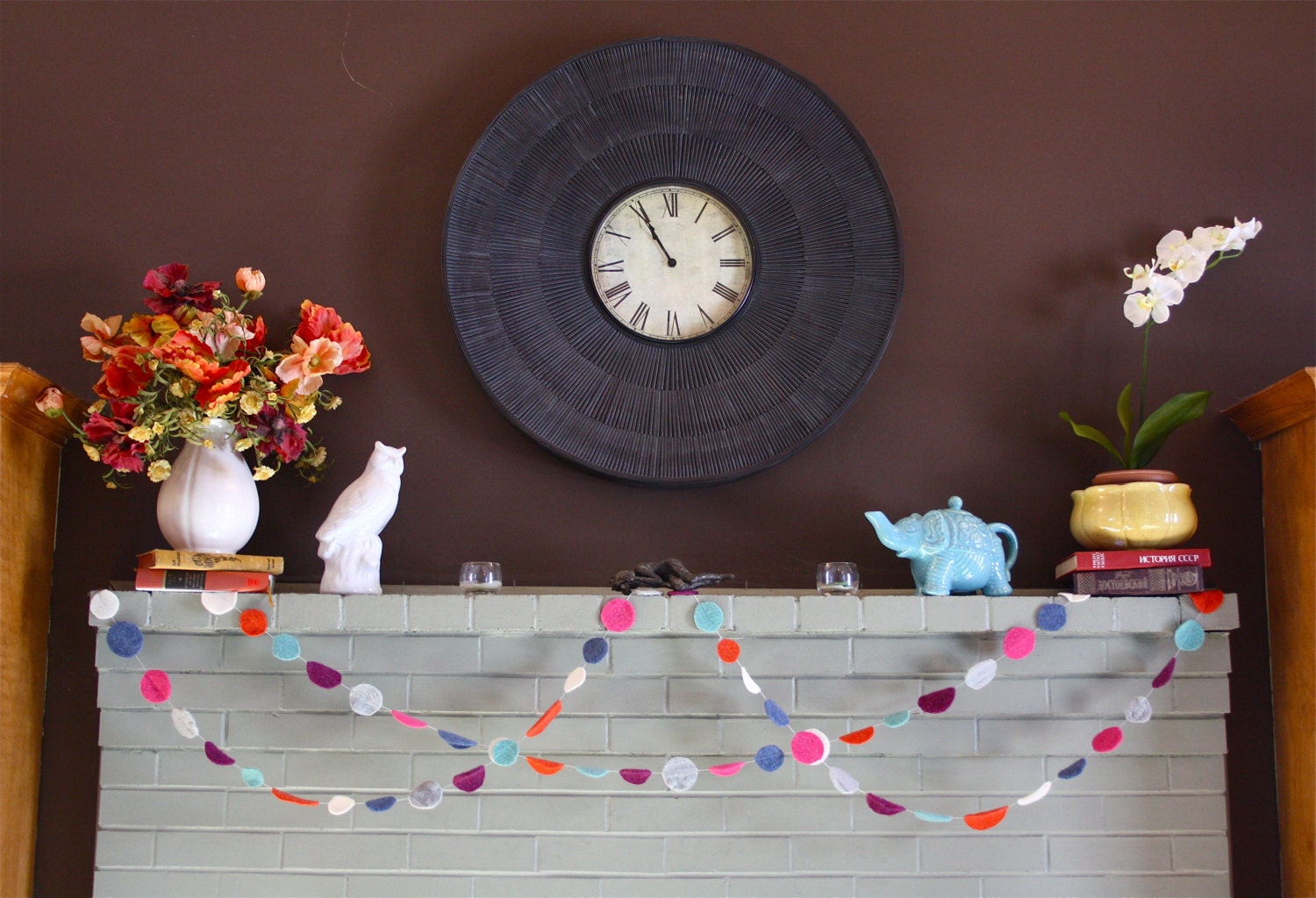 Wool felt holiday garland