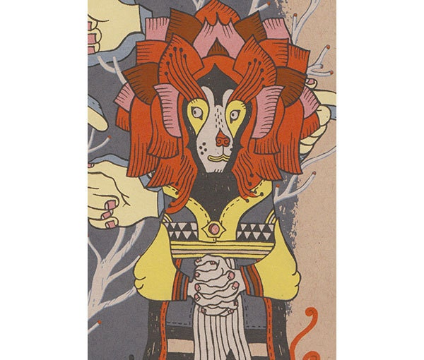 the lioness silkscreen