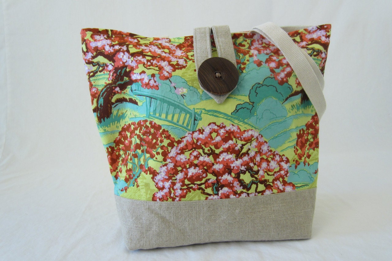 Cherry Blossom Spring Flowers Tote Bag