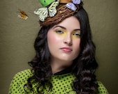Hat Headpiece Butterfly Hat Unusual Hat Kentucky Derby
