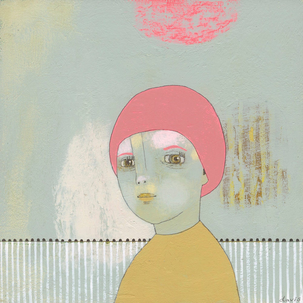 Lady- small original art painting