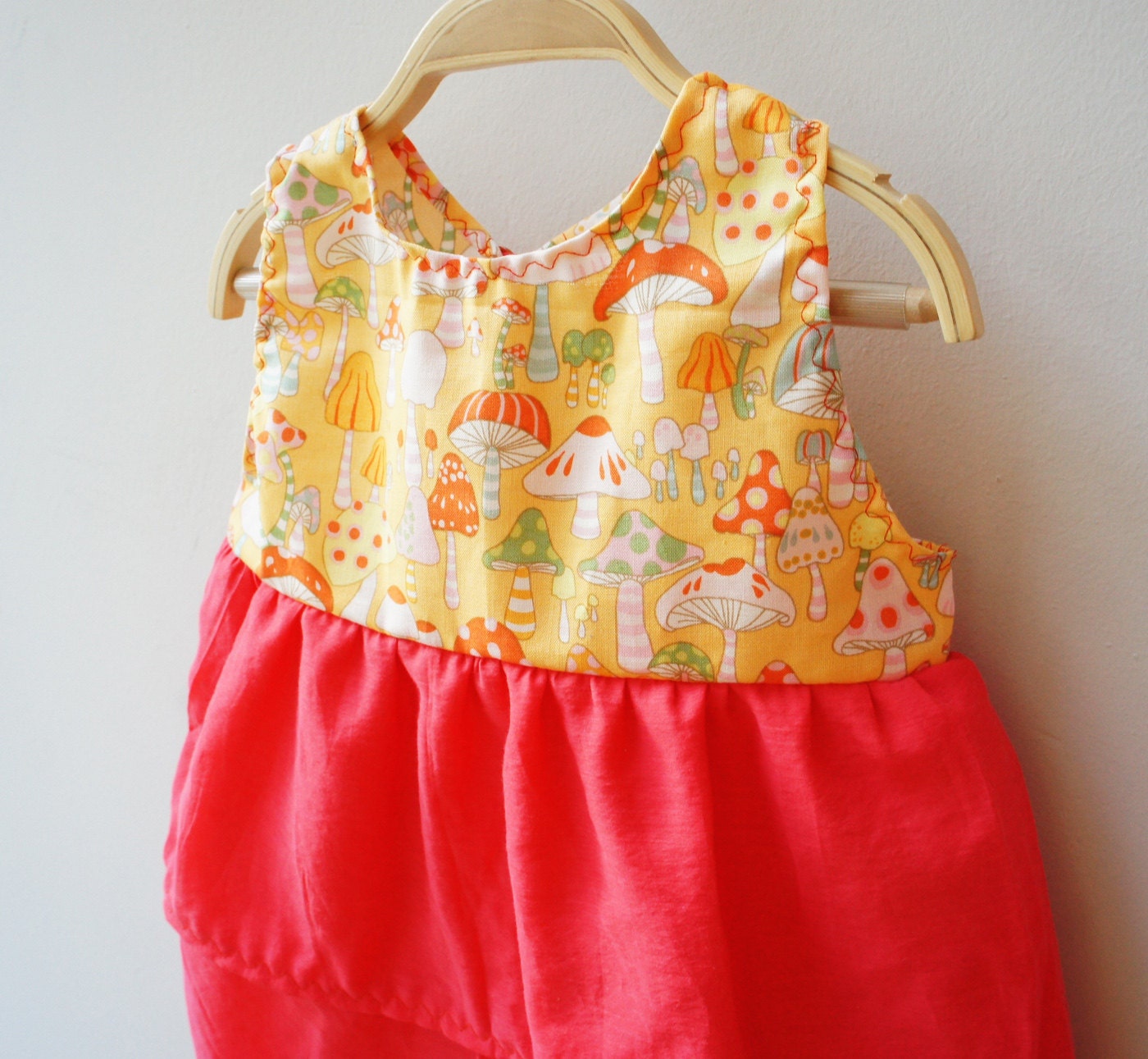Toddler mushroom summer dress