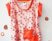 Handmade sketch patterned summer shirt