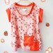 Handmade sketch patterned summer shirt