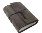Journal, Leather, Suede, Diary, Handmade: Earl Grey