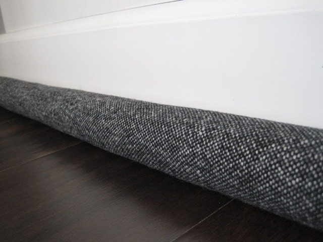 e x t r a LONG draft stopper, draft snake, speckled wool