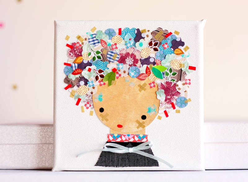 Paper Doll on Canvas n.3