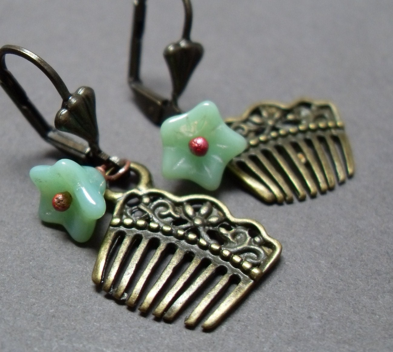 Snow White's Comb Earrings