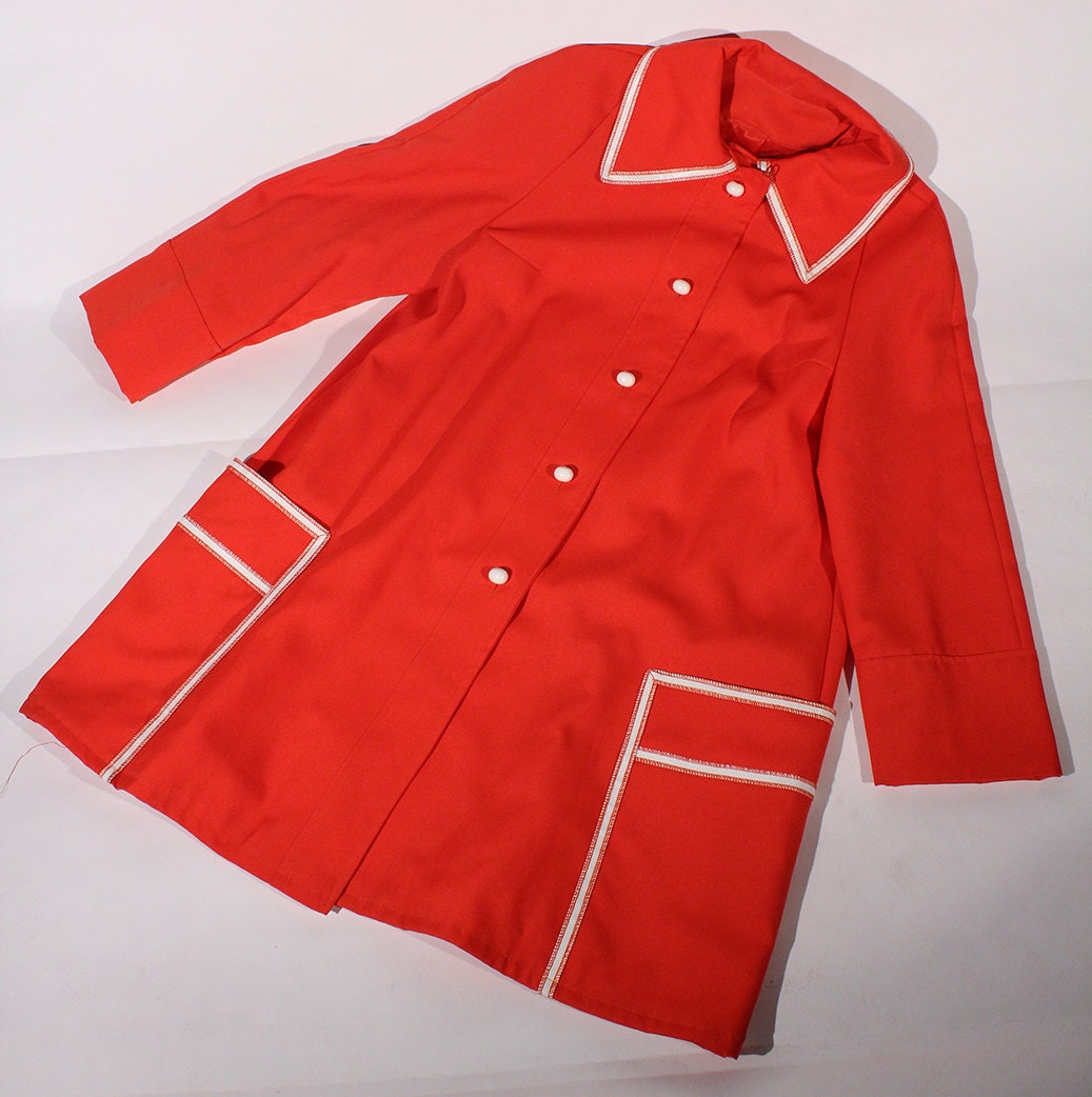 Vintage Cherry Red Coat