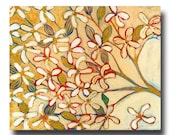 Modern ORIGINAL Abstract Painting "Dogwood Tree" 18 x 22 inch by Jenlo