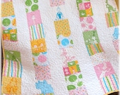Dr. Seuss Baby Quilt Rainbow Patchwork pastel