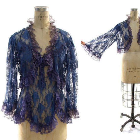 80s Lace Babydoll Teddy & Matching Lace Jacket Set