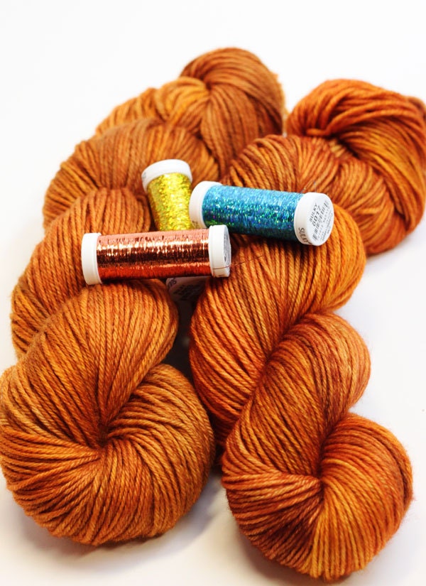 Aged Whiskey - with metallic accent thread