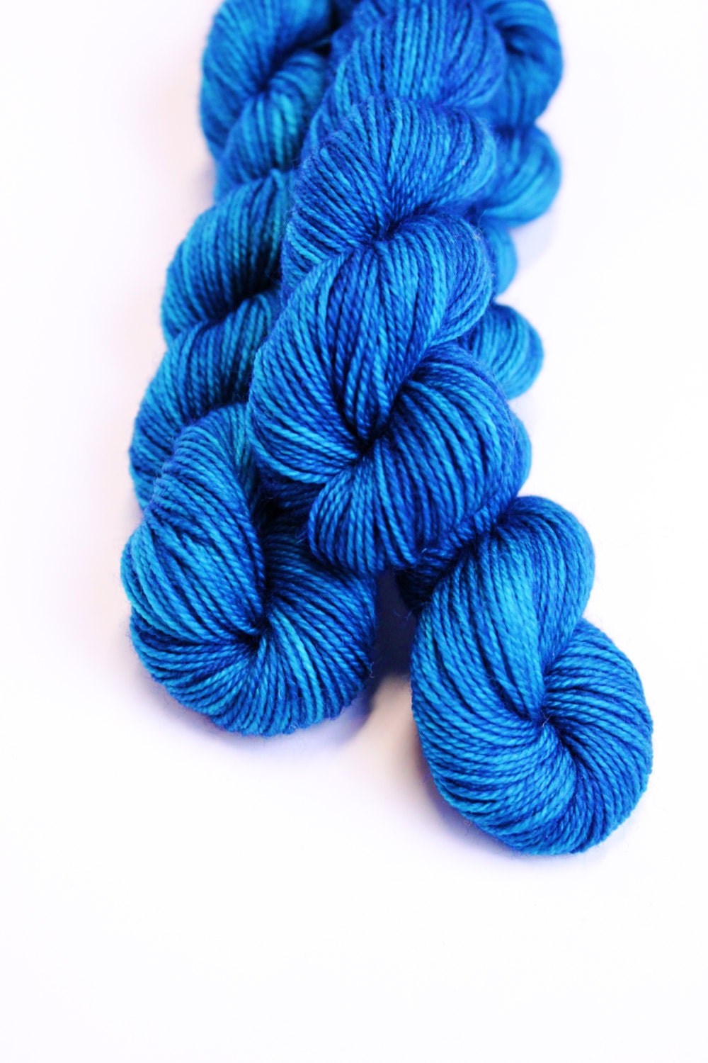 Verdigris - fingering lace teal yarn - dyed to order