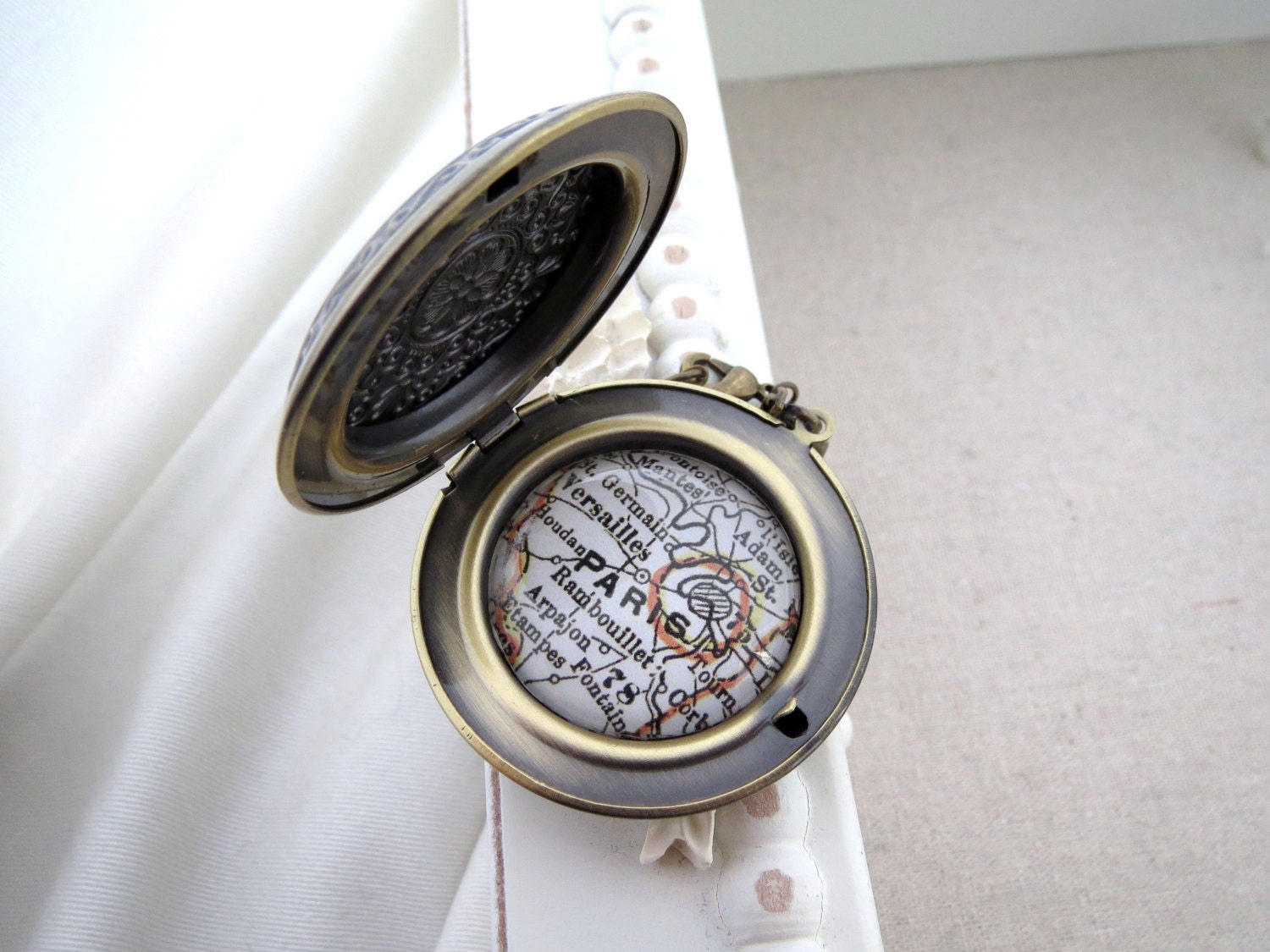 Map Locket  of Paris France