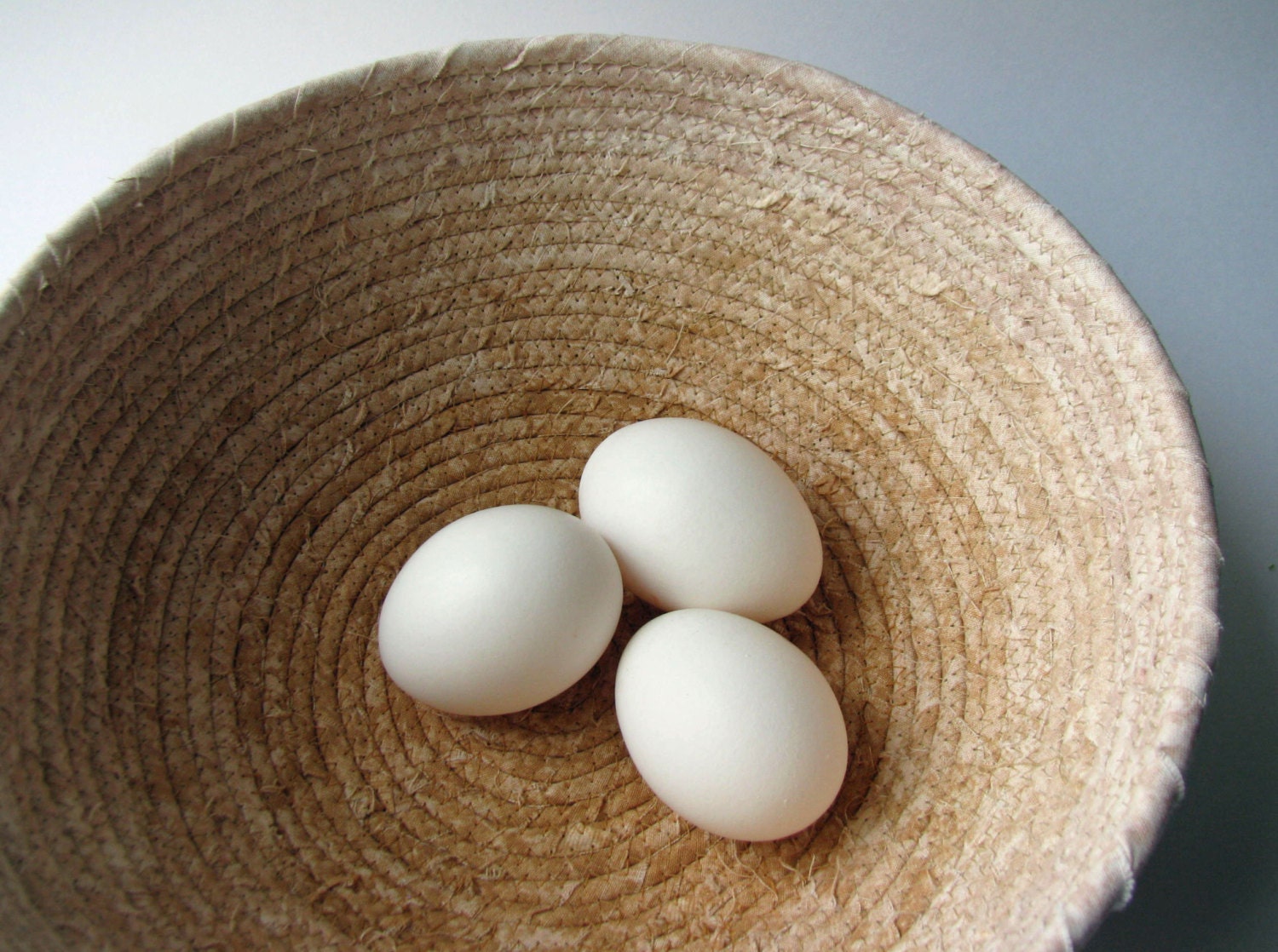 Fabric Coiled Basket - Faded Neutrals