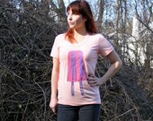 Carrotcake Twinsicle: Screenprinted T-Shirt, APRICOT, Medium