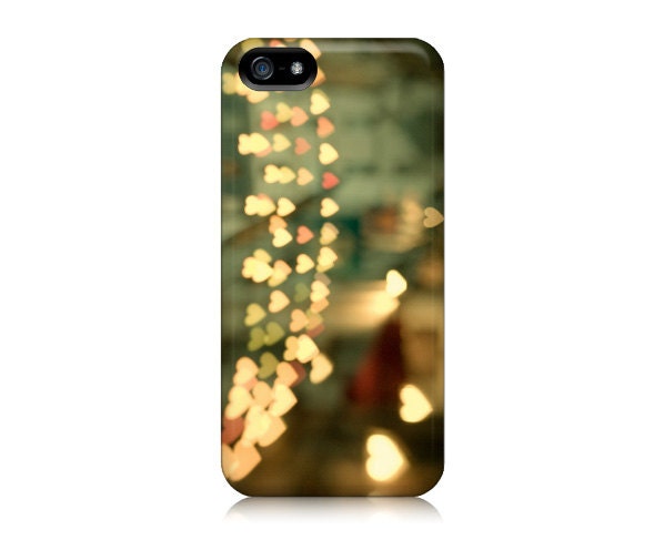 iPhone 5 Case, Paris Photograph, Hearts over Street, Romantic, Valentine Day - Looking for Love