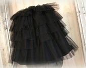 tutu dress supply . black tulle dress to alTer . embellish . laYer and wear OR cover your lamp shades . repurposed home decor