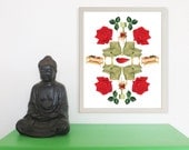 Living Room Love archival print of an original collage