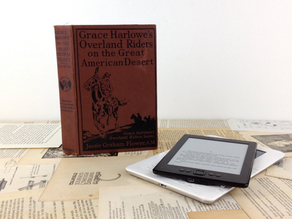 Grace Harlowe Custom Kindle, Nook or iPad mini cover - made to order device case custom made from recycled vintage book
