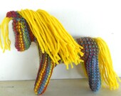 Eco Toy, Earth Pony, Waldorf Toy, Stuffed Animal Horse, natural and eco friendly, Rosalita