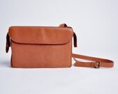 RALPH LAUREN tan leather purse