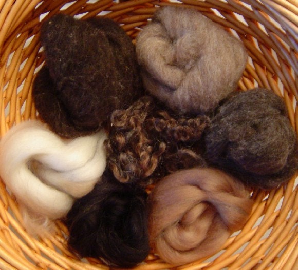 Critter Creator 2 oz Variety Pack Natural Colored Needle Felting Wool