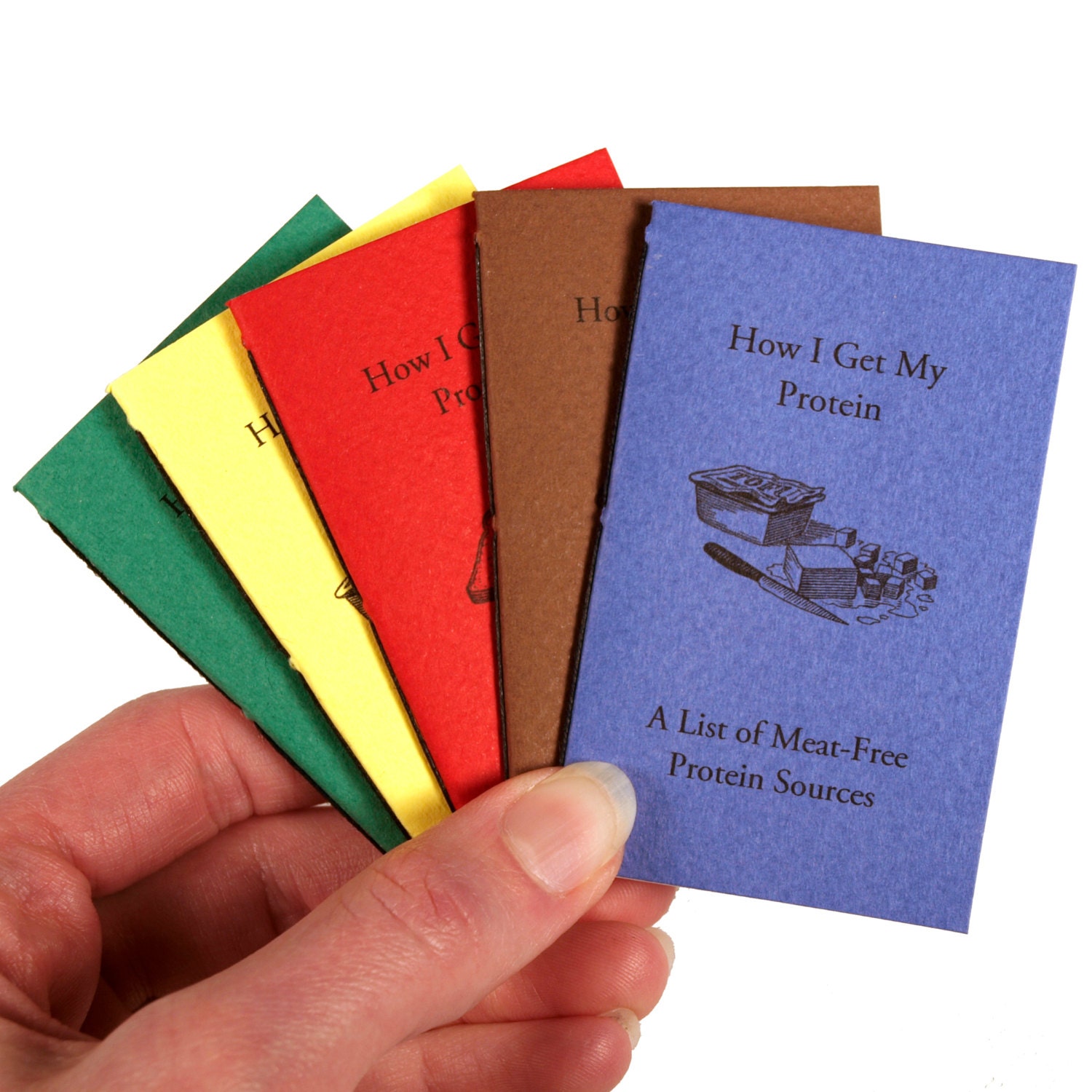 How I Get My Protein Mini Book for Vegetarians / Vegans (Blue, Tofu)