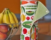 Tree Saver Towels - Reusable, Eco-Friendly, Snapping Paper Towel Set - CHOOSE YOUR PRINT - Cotton and Terry Cloth