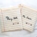 Personalized Notebook "Paper" - Medium Reusable Sandwich Bag from green by mamamade - Perfect for a teacher gift