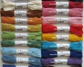 5 Skeins - SASHIKO THREADS Japanese Hand Embroidery Threads