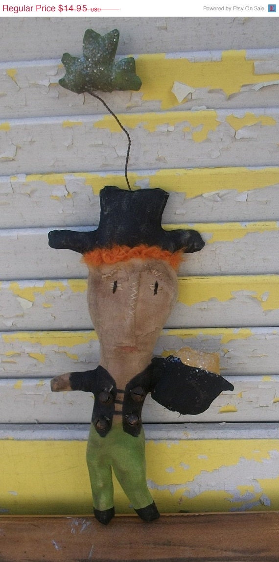 CustomerAppreciation Sale Primitive Leprechaun Irish Blimey